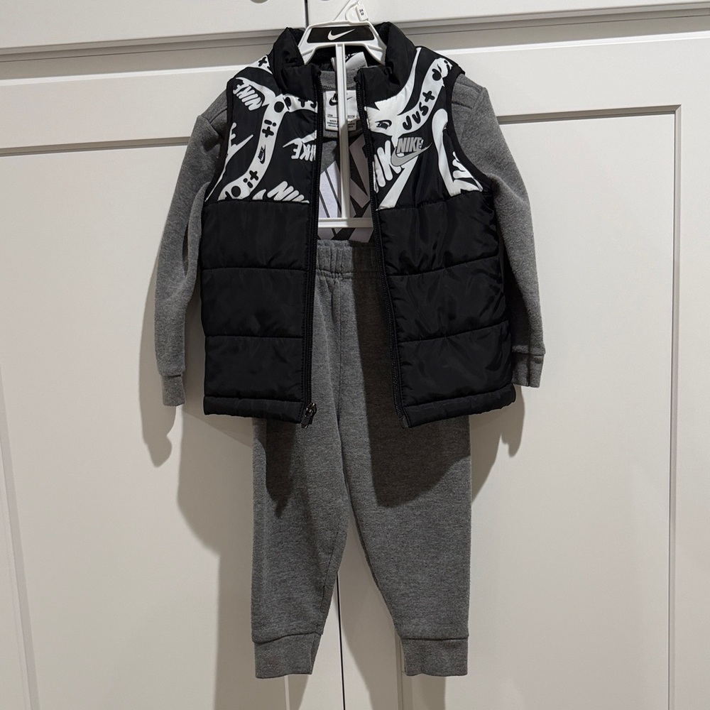Nike Black and Gray Kids Outfit